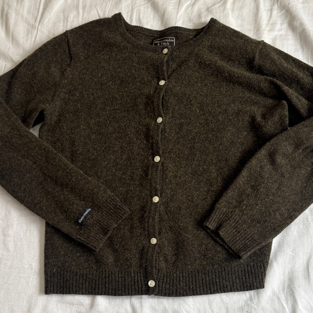 Abercrombie & Fitch Dark Olive Sweater